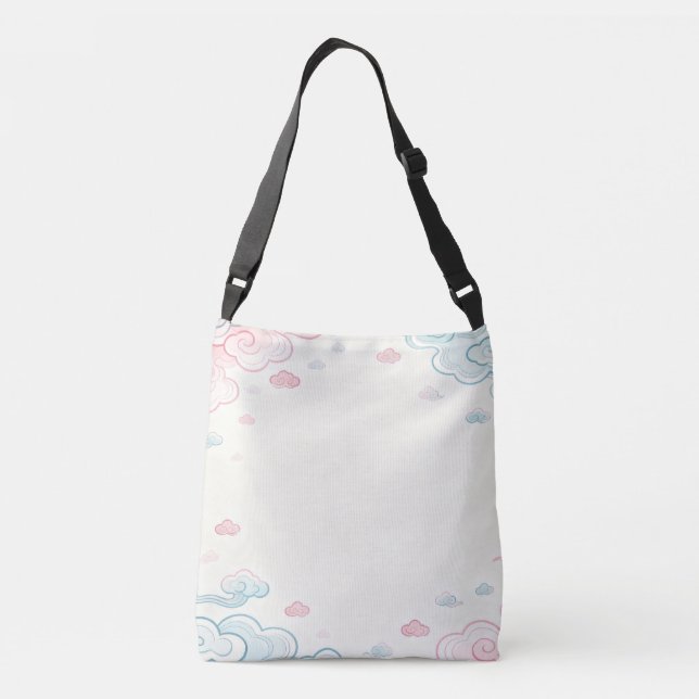 Colorful Auspicious Clouds - Chinese Inspired Luck Crossbody Bag (Back)