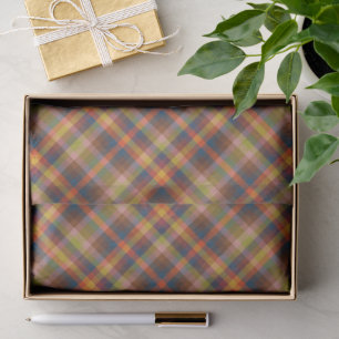 Colorful Autumn And Winter Colored Stripes Pattern Tissue Paper
