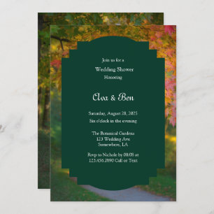 Colorful Autumn Day Wedding Shower Invitation