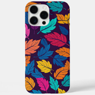 Colorful Autumn Leaves Pattern Vibrant Fall iPhone 16 Pro Max Case