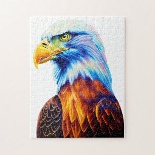 Colorful Bald Eagle Art   Jigsaw Puzzle