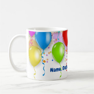 Colorful Balloon Mug - Customizable!