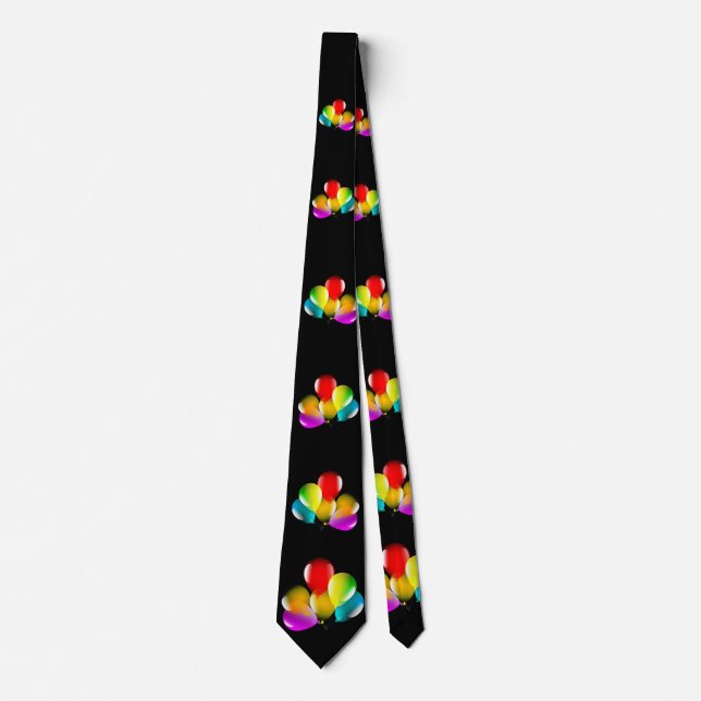 Colorful Balloons - Happy Party Tie (Front)