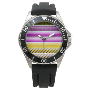 COLORFUL BAR PATTERN WATCH