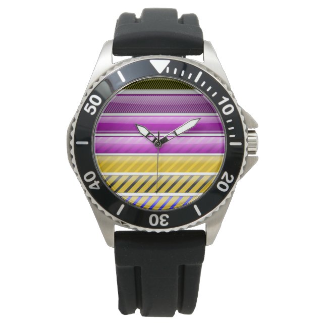 COLORFUL BAR PATTERN WATCH (Front)