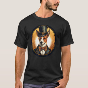 Colorful Basenji Dog Dad Mom Best Dog T-Shirt
