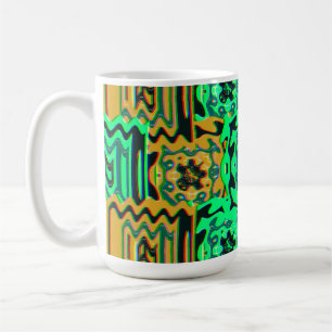 Colorful Bauhaus Geometric Pattern Coffee Mug