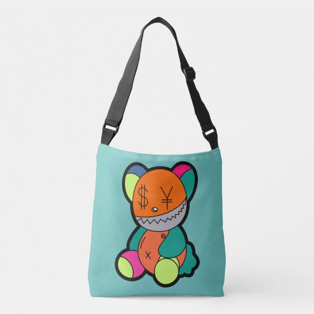 Colorful bear crossbody bag (Front)
