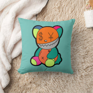 Colorful bear cushion