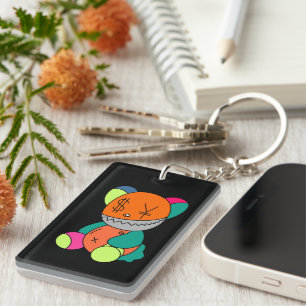 Colorful bear key ring