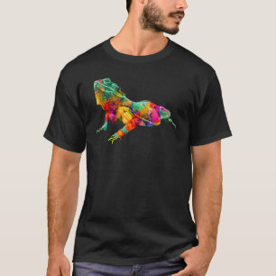 Colorful Bearded Dragon  Lizard Reptile  Costume T-Shirt