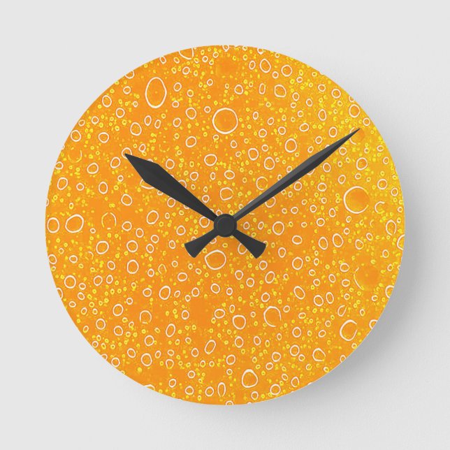 Colorful beer round clock (Front)