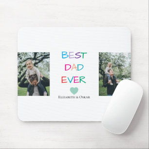 Colorful "Best Dad Ever"  – Fun & Heartfelt Gift  Mouse Pad