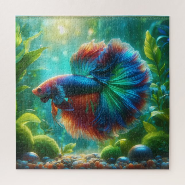 Colorful Beta Fish Jigsaw Puzzle (Vertical)