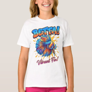 Colorful Betta Fish T-Shirt – Vibrant Fin Splash