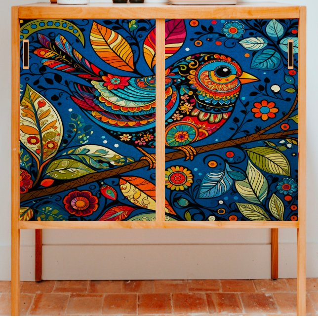 Colorful Bird Decoupage Tissue Paper (Creator Uploaded)
