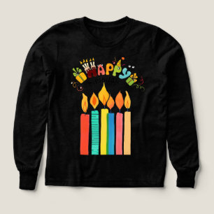 Colorful Birthday Candles Illustration