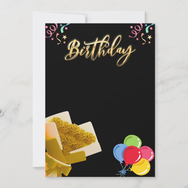 Colorful Birthday Party Invitation Design (Front)