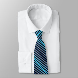 Colorful Black & Blue Winter Spring Summer Colors  Tie