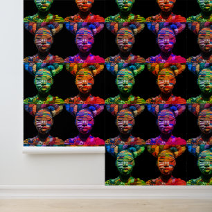 Colorful Black Women Peel and Stick Wallpaper