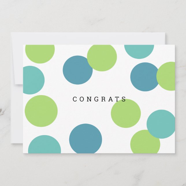 Colorful Blank Congrats Card (Front)