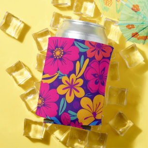 Colorful Blooms-Dopamine Style-Retro Flowers Can Cooler