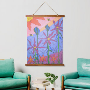 Colorful Bohemian Garden Art Hanging Tapestry