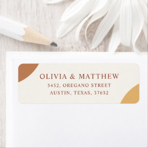 Colorful Boho Terracotta Arches Return Address