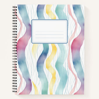 Colorful bold lines notebook