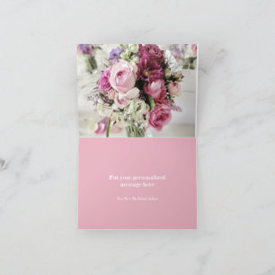 Colorful Bouquet of Flowers Thank You Card