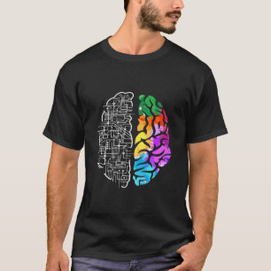 Colorful Brain Engineering Science T-Shirt