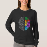 Colorful Brain Engineering Science T-Shirt<br><div class="desc">Neurodiversity Awareness Gift Art. Colorful Brain Engineering Science.</div>
