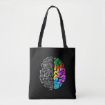 Colorful Brain Engineering Science Tote Bag<br><div class="desc">Neurodiversity Awareness Gift Art. Colorful Brain Engineering Science.</div>