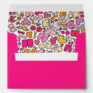 colorful breast pattern stone coaster envelope