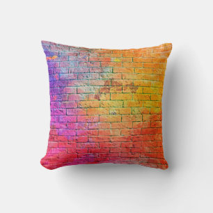 Colorful brick wall backgroundwall,color,backgroun cushion