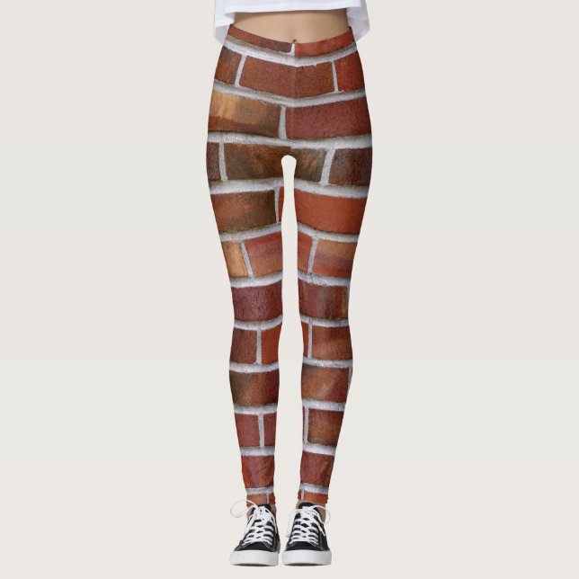 COLORFUL BRICK WALL LEGGINGS (Front)