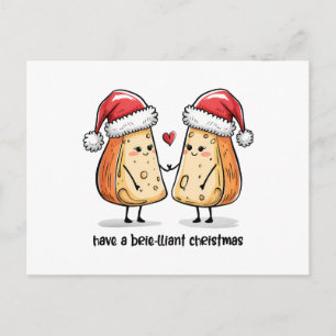 Colorful Brilliant Christmas Postcard