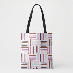 Colorful Brush Strokes Tote Bag