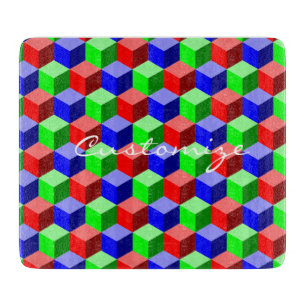 Colorful Building Blocks Thunder_Cove 3-D Cutting Board