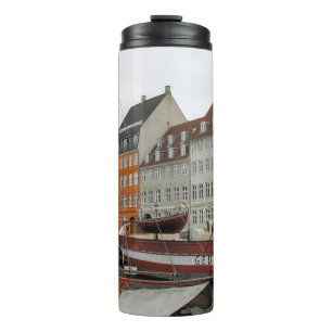 COLORFUL BUILDINGS BESIDE THE RIVER THERMAL TUMBLER