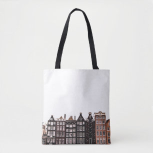 COLORFUL BUILDINGS TOTE BAG