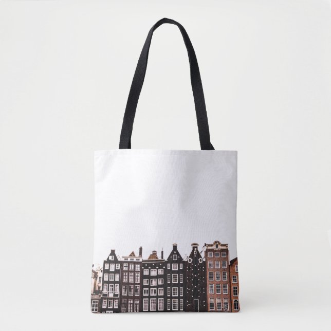 COLORFUL BUILDINGS TOTE BAG (Front)