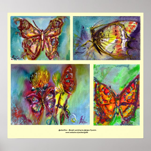 COLORFUL BUTTERFLIES  COLLECTION POSTER (Front)