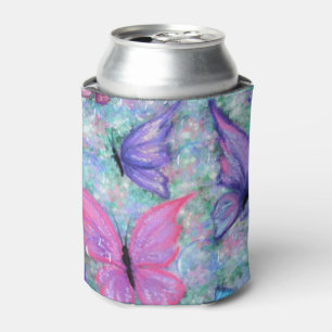 Colorful Butterflies Flying - Joy Can Cooler