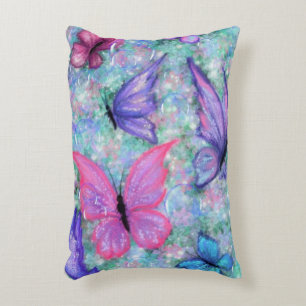 Colorful Butterflies Flying - Joy Decorative Cushion