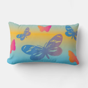 Colorful Butterflies Pillow