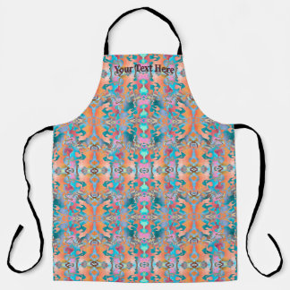 Colorful Butterfly Effect Abstract Art Pattern Apron
