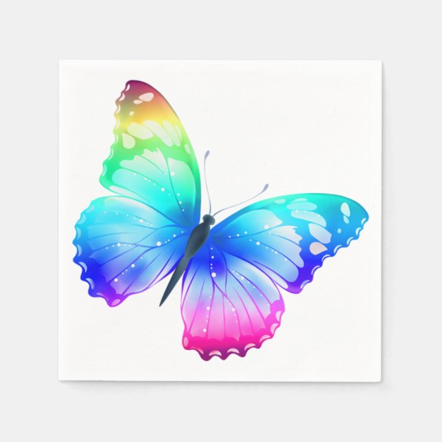 Colorful Butterfly Napkin (Front)