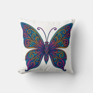 Colorful Butterfly Pillow