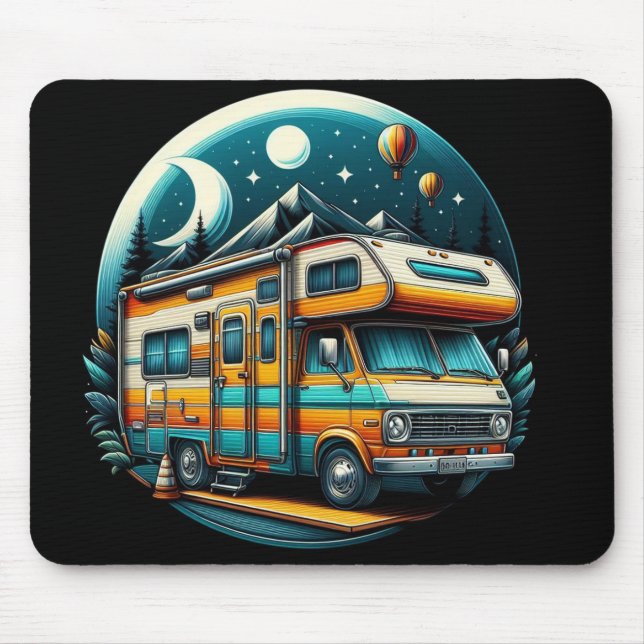 Colorful camper mouse pad! pad (Front)